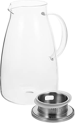 UTHCLO Carafe Transparent Avec Filtre Inoxydable Bouilloire Electrique Portable Pour Infusion De Thé Et Boissons Chaudes Idéale Pour Dîner Fêtes Et Réunions