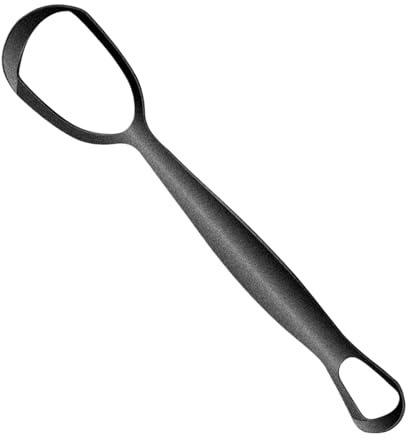 Raclette de langue en acier inoxydable pour adultes - Brosse de langue en forme d'éventail pour lutter contre la mauvaise et améliorer l'hygiène buccale quotidienne pour toute la