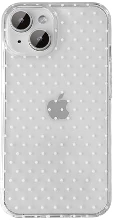 QLTYPRI Cute Phone Case for iPhone 15 Case Polka Dot Fashion Aesthetic Design for Women Girls, Slim TPU Shockproof Protective Phone Cover for iPhone 15 - Clear