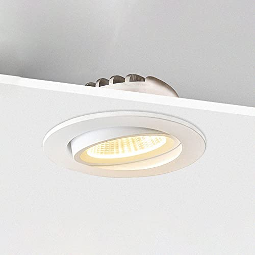 Foco de Techo LED Empotrado, luz de Techo empotrada para Interiores, focos direccionales Modernos para pasillos, oficinas, Salas de Estar y dormitorios.