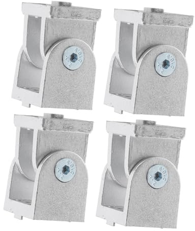 Mikinona 4pcs Zinc Alloy Pivot Joint Connectors Flexible Aluminum Extrusion Pivot Joints for Profile Replacement Brackets for Aluminum Profiles