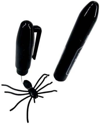 dzqad Spinnen-Stift Scherzartikel | Realistische Taschengröße Requisite,Spinnen-Stift Für Lustige Streiche & Scherze | Geschenk Für Frauen Männer Kinder Schüler Kollegen Zu Geburtstag