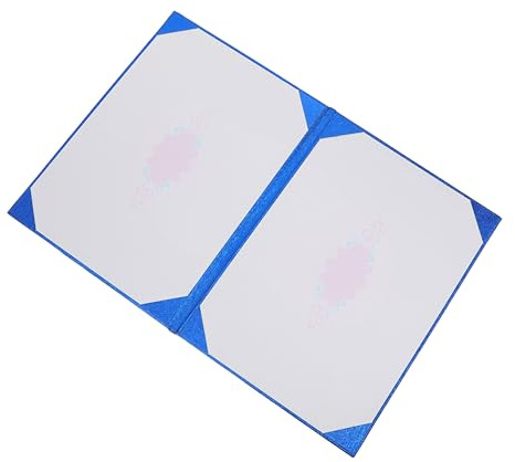 NIYANGLE Portacertificados A4 Azul Brillante Reforzado Carpeta para Certificados Oficiales y Diplomas Funda Protectora para Premios y Reconocimientos Soporte Resistente para Documentos
