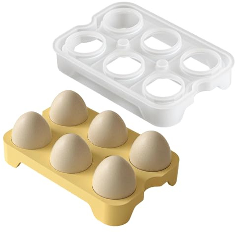 Molde organizador de huevos de cocina - 15,7 x 10,7 x 2,5 cm Herramienta artesanal de liberación fácil, módulo de exhibición de alimentos reutilizable, hueveras decorativo | Actividades de cocción al