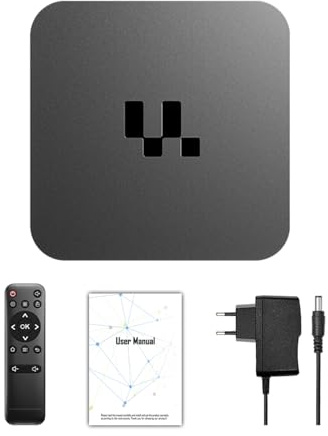 Yanmis Android 16 TV Box, 4K Ultra HD Streaming Device för TV, 2 GB RAM 16 GB ROM, Smart Box med Fjärrkontroll, BT, USB 2.0, HDMI .0 (EU)