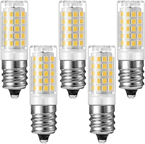 DFrywdgSEY Bombilla LED, Bombilla LED E17 de 7 W, 220-240 V, equivalente a una bombilla halógena 70, 700 lm, casquillo dos pines for lámparas araña