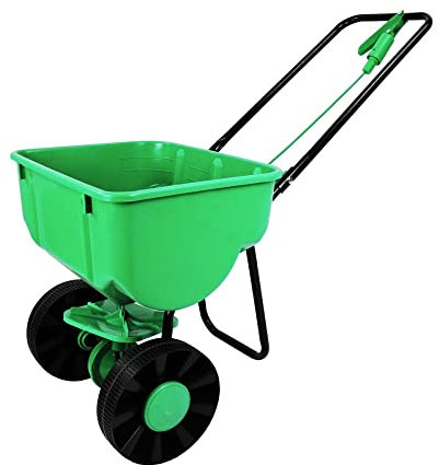 Oypla Heavy Duty Rock Salt Grit Grass Seed Spreader 35KG Capacity