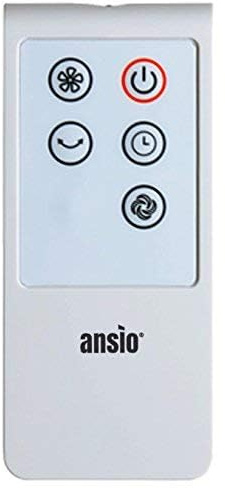 ANSIO Remote control for 30-inch Tower Fan, Compatible Models: 1001,1002, 1004,1053
