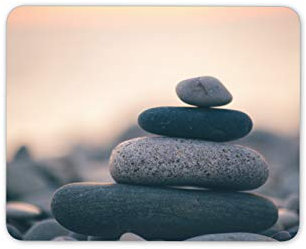 Destination Vinyl Ltd Zen Stones Mouse Mat Pad - Relaxation Pebbles Beach Calm Mum Gran Auntie #16982