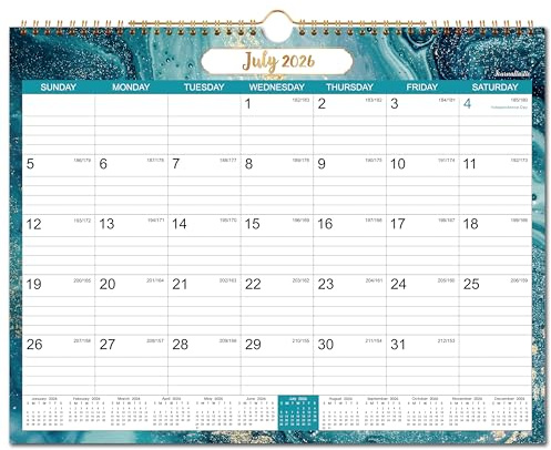 2027 Calendar - 2027 Wall Calendar with Julian Date 14.76”x 11.6