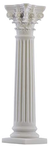 Columna de la Orden Corintia, pilar, arquitectura griega, mármol fundido, 15.75 pulgadas