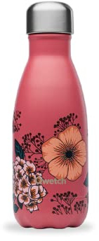 Qwetch - Botella Isotérmica 260ml Inox Originals Anémonas | Botella Pequeña Acero Inoxidable - 24h Frío / 12h Caliente - Sin BPA, Hermética y Reutilizable - Para deporte, oficina y viaje