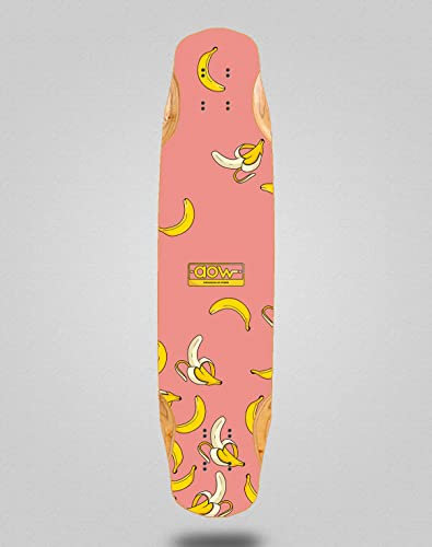 Aow Skate Skateboard Longboard Deck Mix Bamboo 38 x 8,45 Banana Pink
