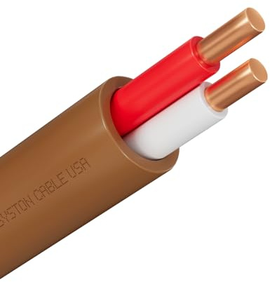 Syston 18/2 Thermostat Doorbell HVAC Heating Control Cable Wire, 100% Solid Copper Conductors CL3R/FT4/CMR Riser-Rated UL/ETL Listed, UV Resistant RoHS for Indoor/Outdoor Low Voltage Applications Use