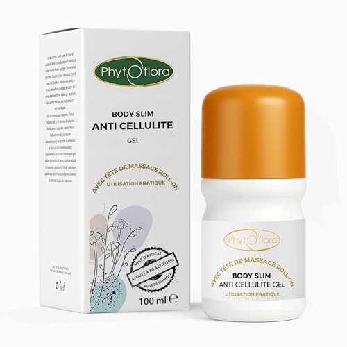 Phytoflora Crème Anti Cellulite et Anti Vergetures,Roll-On Anti Cellulite