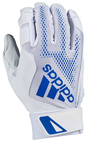 adidas Diamond King 3.0 slaghandskar i läder, vit/kunglig, X-Large