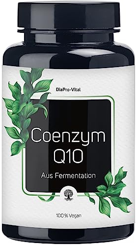 DiaPro® Coenzym Q10 mit 200mg CoenzymQ10 pro Kapsel. 120 Kapseln als 4-Monats-Vorrat. Hochdosiert. 100% Vegan. Laborgeprüft.