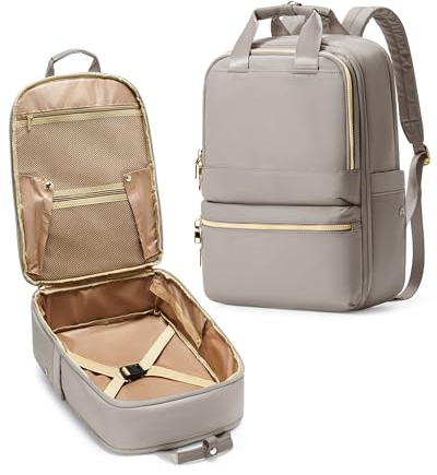 bergsalz Reiserucksack Damen Ryanair Handgepäck 40x20x25 Rucksack Damen Herren Arbeit Handgepäck Rucksack Wasserdicht Travel Backpack Khaki