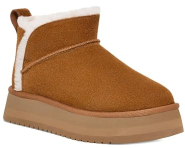 Koolaburra by UGG Koola Ultra Mini Plateau-Stiefelette für Damen, Kastanie, 39 EU