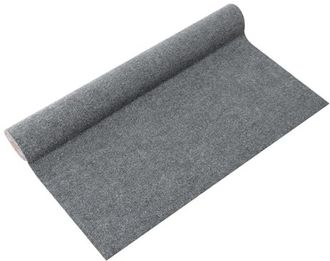 Tapis de sol de porte de qualité commerciale, 4 x 2 m, en caoutchouc, imperméable, très plat et non glissant lorsqu'il est mouillé, pour l'intérieur et l'extérieur (gris, 3 x 1,2 m)