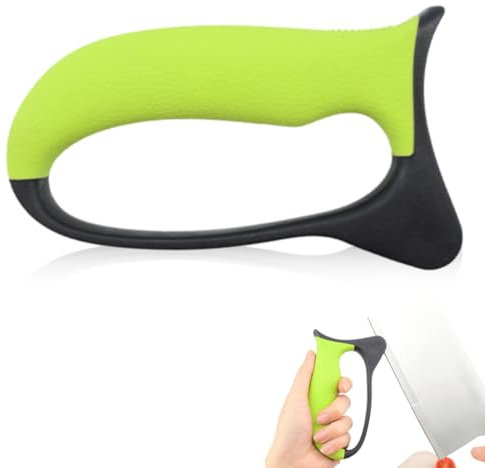 GXGM 1 Pezzi Affilacoltelli Professionale, Affila Coltelli Da Cucina, Affilatore, Knife Sharpener, Robusto Manico Sintetico Da Utilizzare Su Vari Coltelli E Ami Da Pesca(Verde)