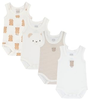 Chicco Bimbo 0-24 Set di 4 Body a Maniche Corte