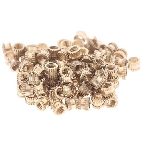 Insert Fileté Metal Lot de 100 écrous d'insertion en laiton, filetage moleté thermofusible, moulage par injection de chaleur, écrou en cuivre M3 for fixation, impression 3D Insert Fileté Bois