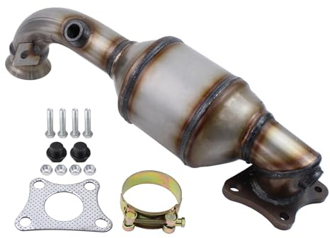 Front Catalytic Converter with Mounting Parts for Cit-roen Peu-geot O-pel | for CElysee C1 C3 mk2 mk3 C4 DS3 Vaux-hall Crossland X 108 2008 208 mk1 301 308 mk2 1.0 1.2 VTI LPG 2012-Onwards