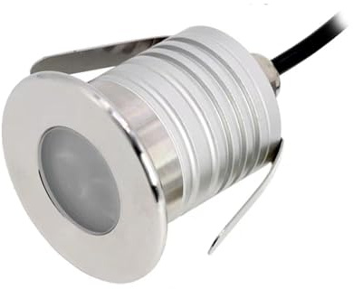 LED Underwater Lighting Lamp - 3W LED Pool Spotlight, IP68 Waterproof Stainless Steel Outdoor LED Landscape Lights, DC 12V-24V Submersible LED Fountain Light, For Swimming Pools/Steps(Natural white(40