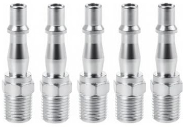 5pcs Air Line Hose Fitting Connector | 1/4 Male Thread,(FT10)