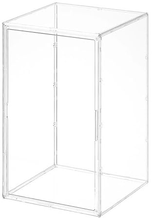 Siyecioa Acryl Vitrine Schaukasten, Glasvitrine mit Magnettür für Action Figuren, Spielzeug, Modellautos, Sammelfiguren, Aufbewahrung Multifunktional Display Case, Selbstmontage/Stapelbar/Staubdicht