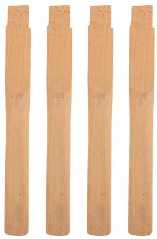 ifundom Lot de 4 Poignées de Hache en Bois Massif 31,7 Cm, Poignée Remplaçable Antidérapante, Compatible Haches de Jardinage et Camping, Accessoires Outillage Extérieur Robustes