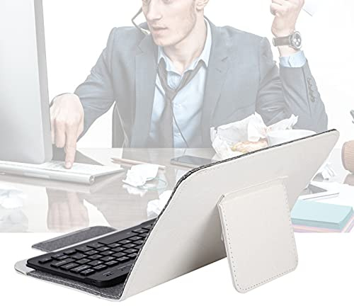 Generic Funda Universal con Teclado Bluetooth para Tableta de 7 ''-7,9'' con Soporte, Cubierta de PU Premium para Uso en Oficina y Visualización de Películas (Teclado Negro de Pulgadas)