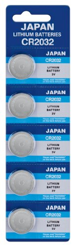 Panasonic CR 2032 5-BL Pila a Bottone al Litio, Confezione da 5