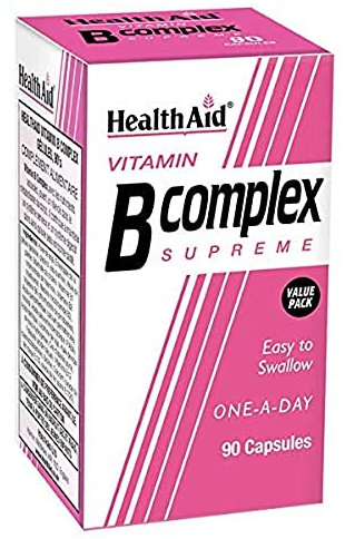 HealthAid Vitamin B Complex - 90 Capsules (Pack of 1)