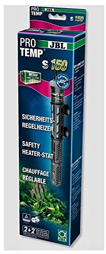JBL ProTemp S 150, Heizung für Aquarien, 150 W Sicherheitsheizung mit Schutzkorb