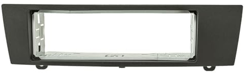 tomzz Audio 2404-058 Radioblende Metallschacht kompatibel mit BMW 1er E87 X1 E84 3er E90 Z4 E89 schwarz