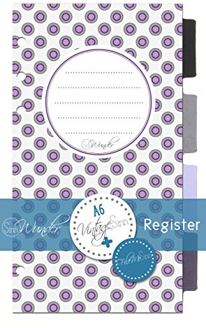 SinnWunder® Register bzw. Divider für Terminplaner und Ringplaner Design VintageSinn Format Personal