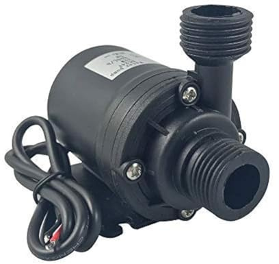 ZAOJIAO DC 12V Brushless Water Pump 1/2'' Male Thread Centrifugal Submersible Pump 800L/H 210GPH 4M/13ft for Fountain Solar Panel Pond Aquarium Water Circulation System