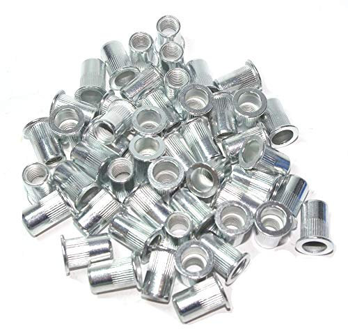 A-RM10 surtido de tuercas remachables M10 acero galvanizado gavánicamente 50 piezas