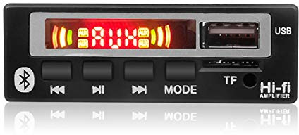 USB 3.5mm AUX Bluetooth Radio FM V5.0 Receptor inalámbrico Reproductor de MP3 5V 12V Mp3 Decodificador Módulo de Tarjeta 1 DIN Music Speaker Car Kit