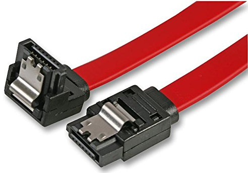 Pro Signal PSG90676 - Cable de datos SATA 2.0 (3 Gb/s, macho a bloqueo de 90° macho, 0,45 m)