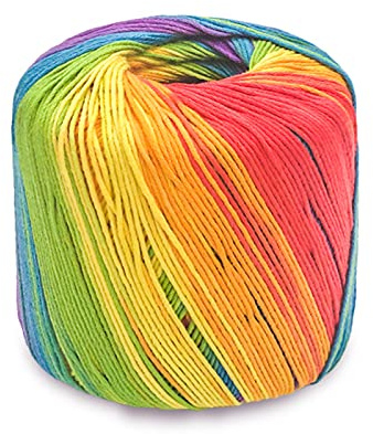 Cotone Sfumato Filato Per Uncinetto [133M, 41# Rainbow]