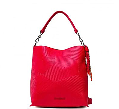 Desigual Bols_rapsodia Butane, Sac à bandoulière Femme, Rouge, Einheitsgröße