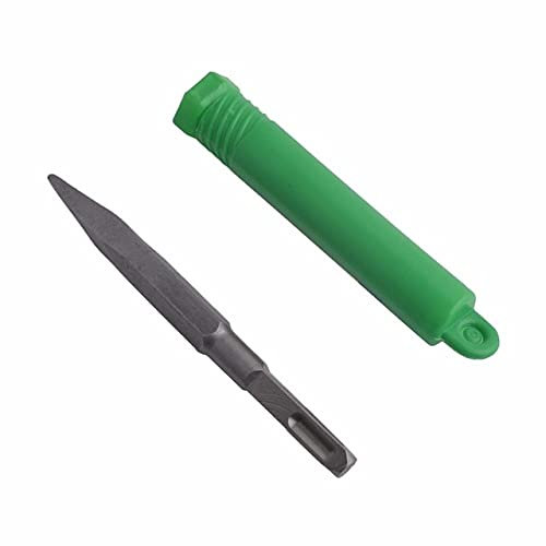 Cincel en frío plano y puntiagudo 14x160mm Broca de martillo eléctrico rotatorio para trabajar la madera Muro de hormigón Roca, Cincel puntiagudo