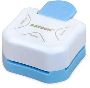 RAYSON 3-in-1-Eckenschneider, 4 mm, 7 mm, 10 mm, 3-Wege-Eckenrunder, Papierstanzer für Papierhandwerk, DIY-Projekte, Weiß