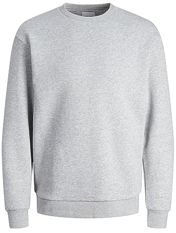 JACK & JONES Jjebradley Sweat Crew Noos Homme Sweater, Gris Clair, M