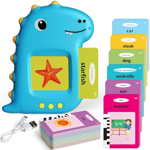 Coogam Visual Word Habla Tarjeta Flash, 224 sitios Word Language Treatment para niños con Autismo Juguetes educativos de Aprendizaje de Letras Juguetes Montessori Regalos para niños de 3 a 4 a 5 años