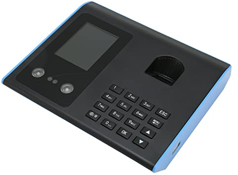 Fingerabdruck-Stempeluhr W2, Biometrische Zeiterfassungsmaschine für Mitarbeiter, Fingerscan, Automatischer Stempel, LAN-WLAN, Keine Monatliche Gebühr (EU-Stecker)