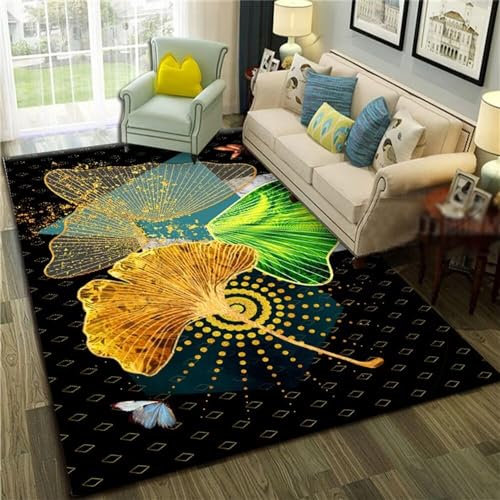 RUGMRZ Schlafzimmerteppich Beständigkeit gegen abstrakte Flecken deko babyzimmer Mehrfarbig Teppich Flur rutschfest bettumrandung Schlafzimmer schlafzimmerteppich babyzimmer teppich50x80CM